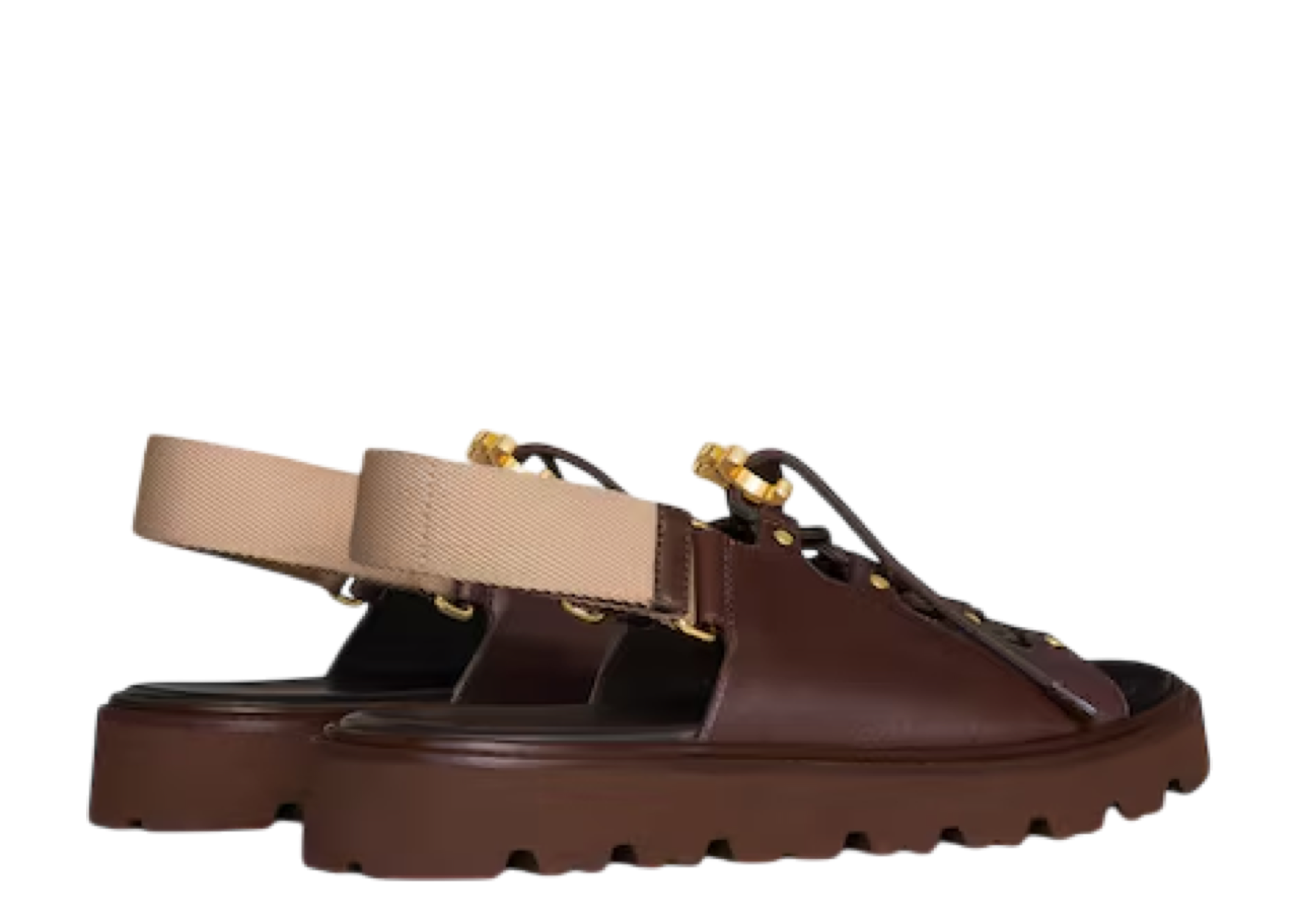 Celine Billie Chunky Sandale Dark Brown Beige - photo 3