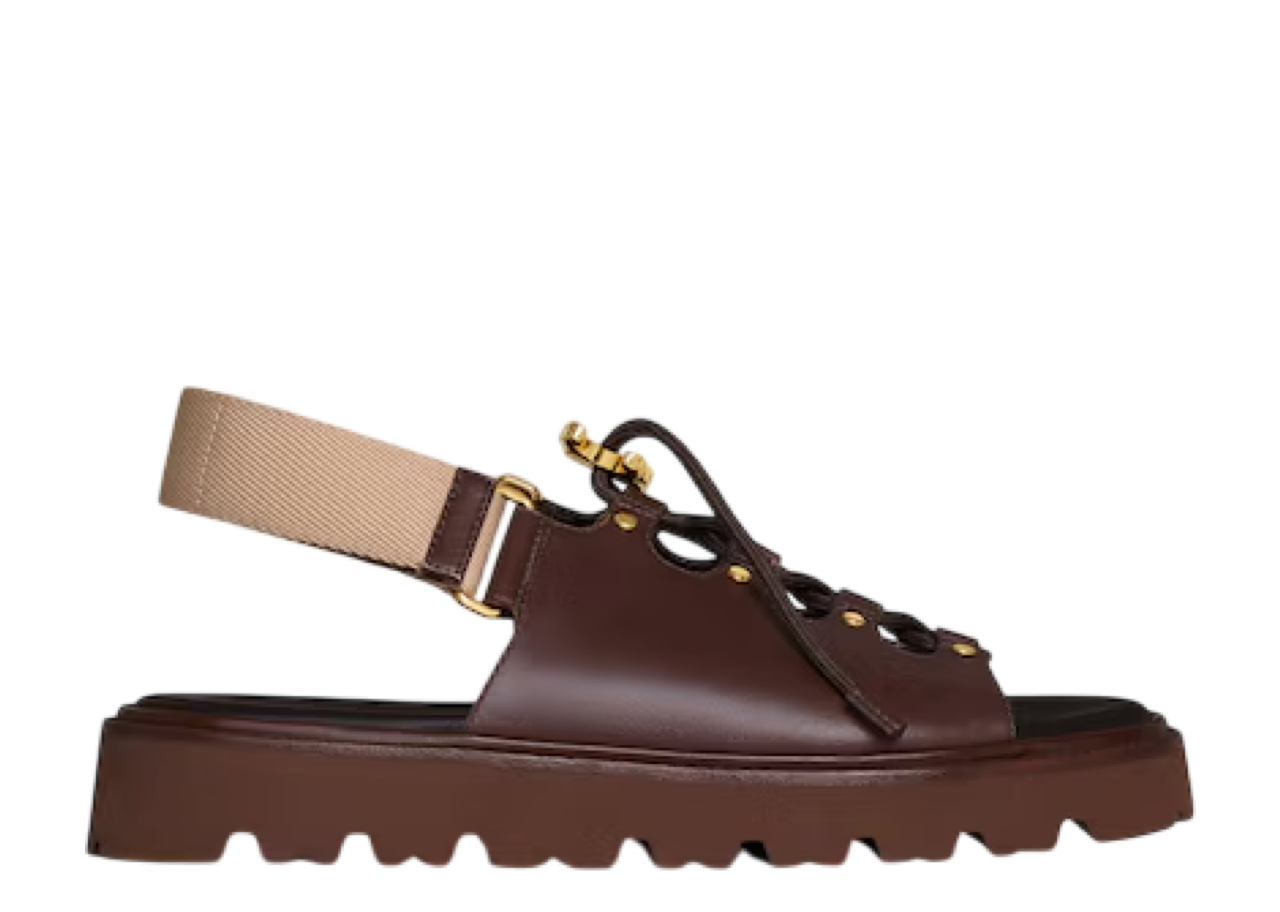 Celine Billie Chunky Sandale Dark Brown Beige