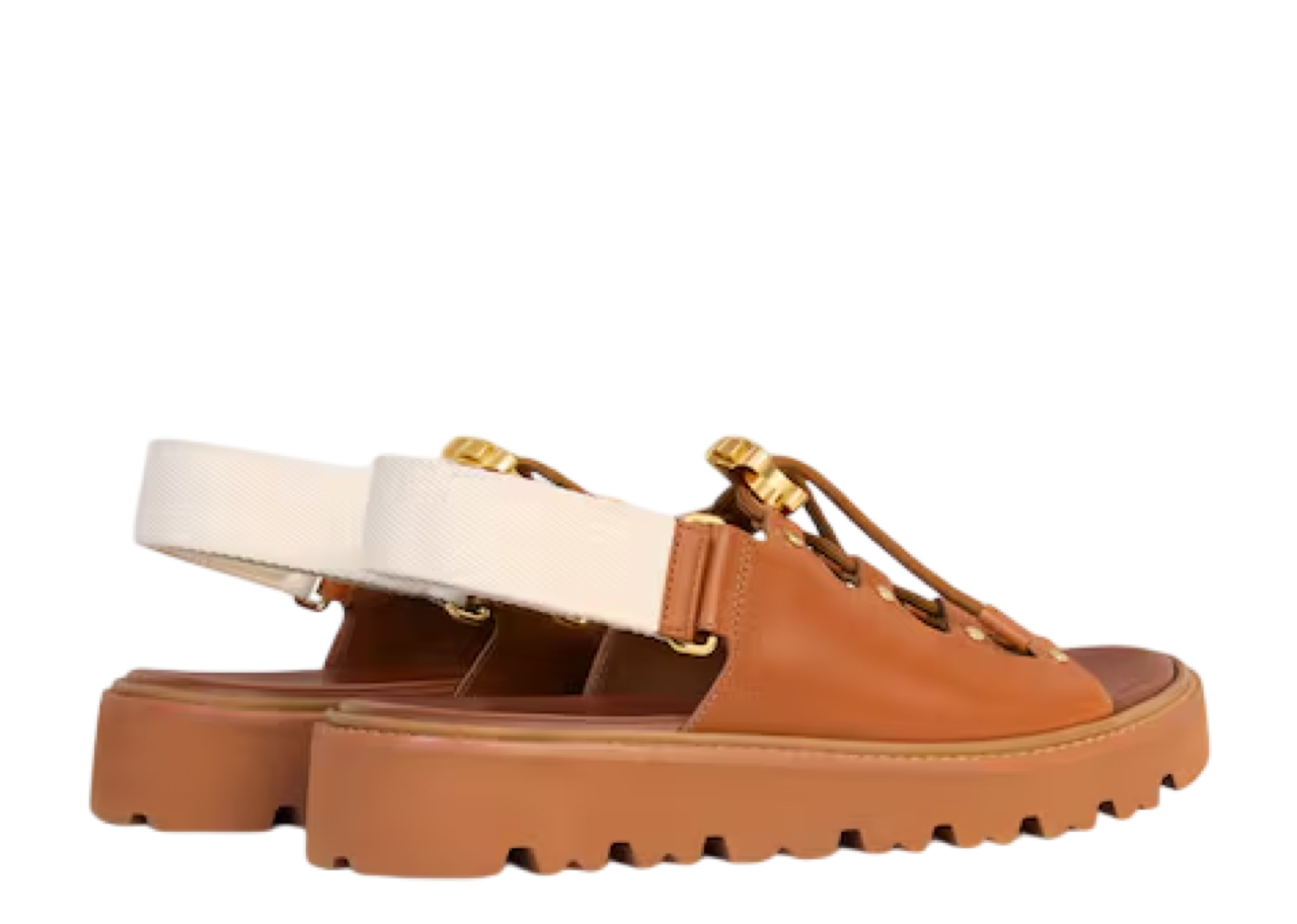 Celine Billie Chunky Sandale Tan Ecru - photo 3