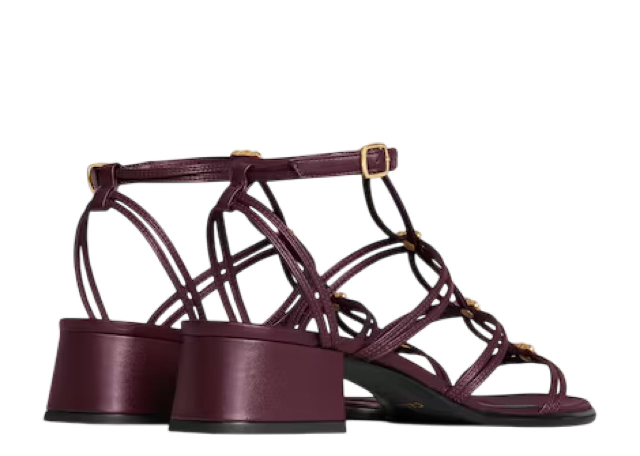 Celine Clemence Multi Triomphe Sandal Deep Burgundy - photo 3