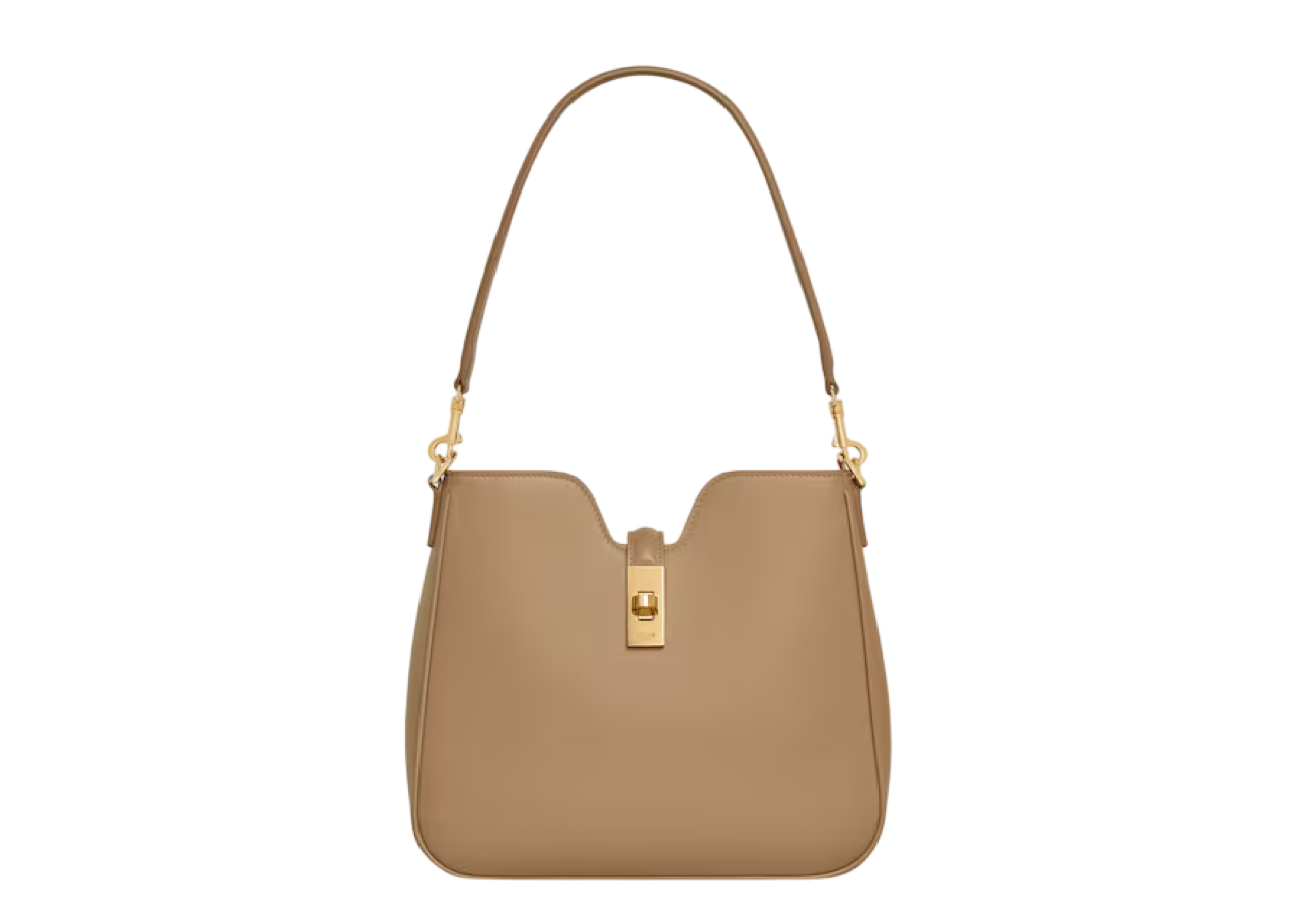 Celine Small Camille 16 Soft Bag In Smooth Smoked Brown