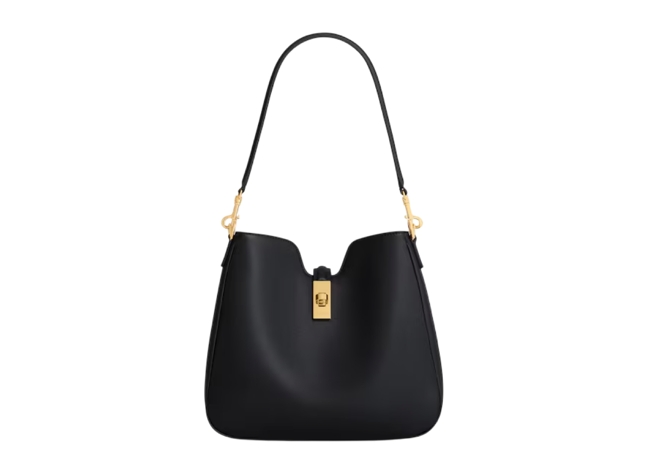 Celine Small Camille 16 Soft Bag In Smooth Black