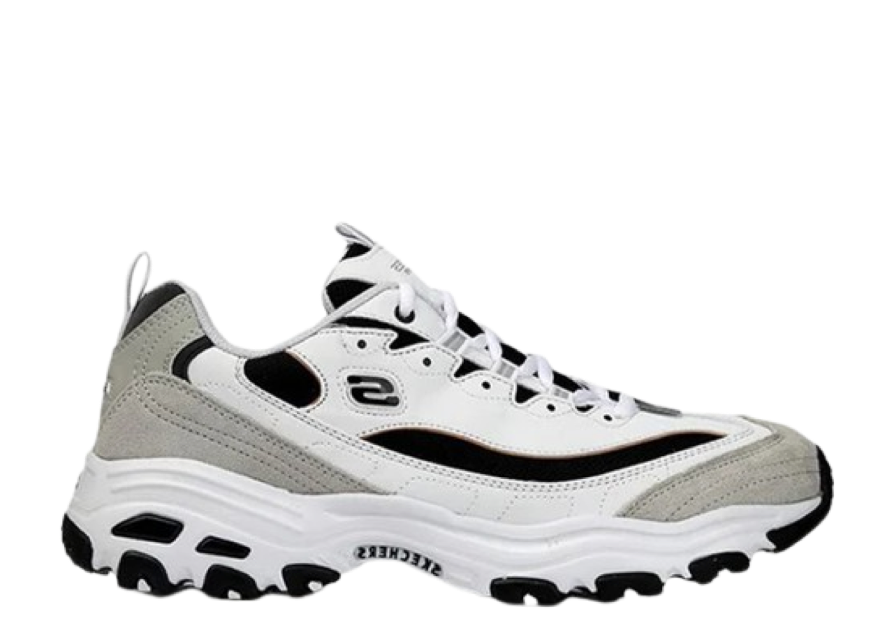 Skechers D'Lites 1.0 Low Running White Grey