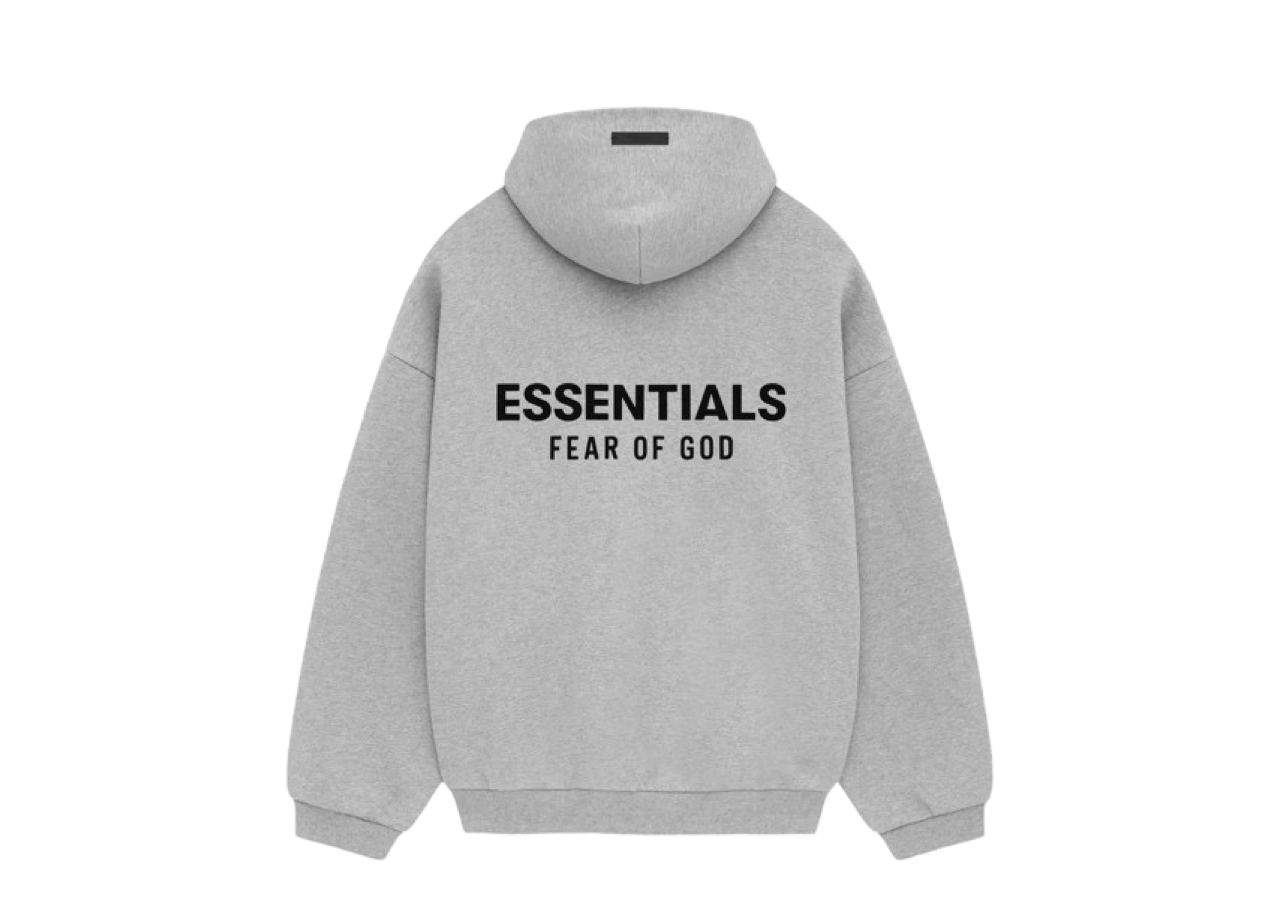 Fear of God Essentials Fleece Hoodie II Light Heather Grey - photo 2
