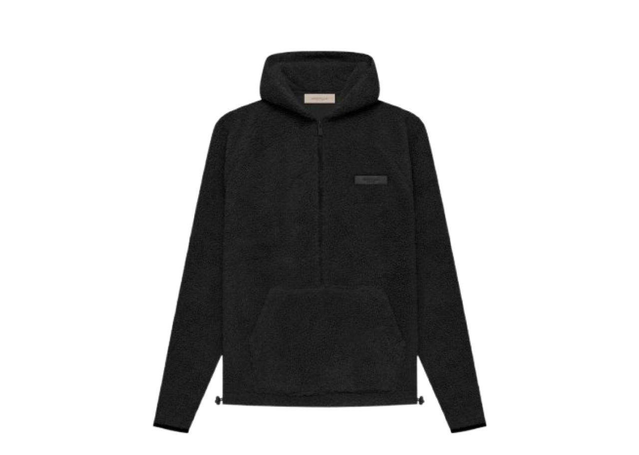 Fear of God Essentials SS22 Polar Fleece Half Zip Hoodie Iron
