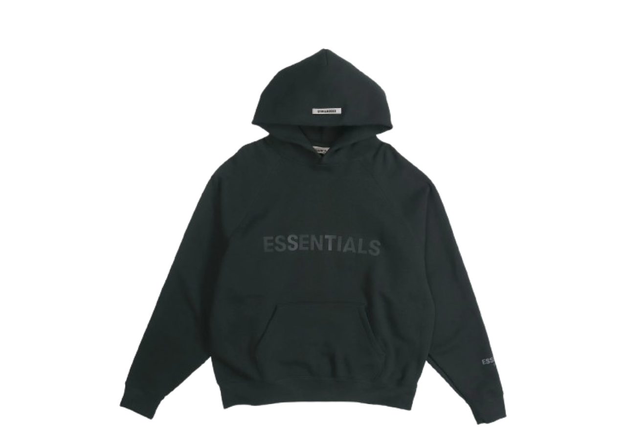 Fear of God Essentials SS20 Logo Hoodie Black