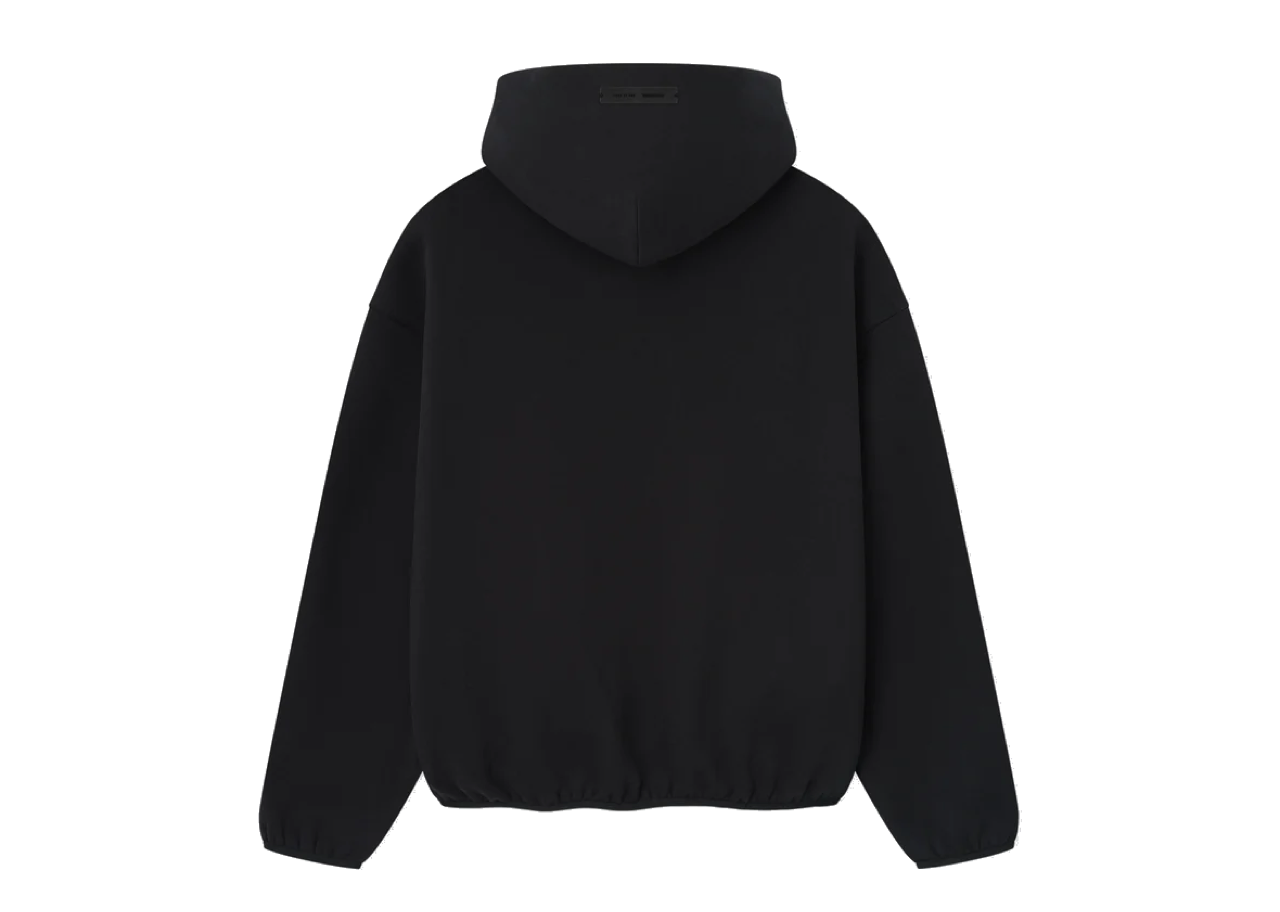 Fear Of God Essentials Modern Fit Fleece Hoodie Jet Black - photo 2