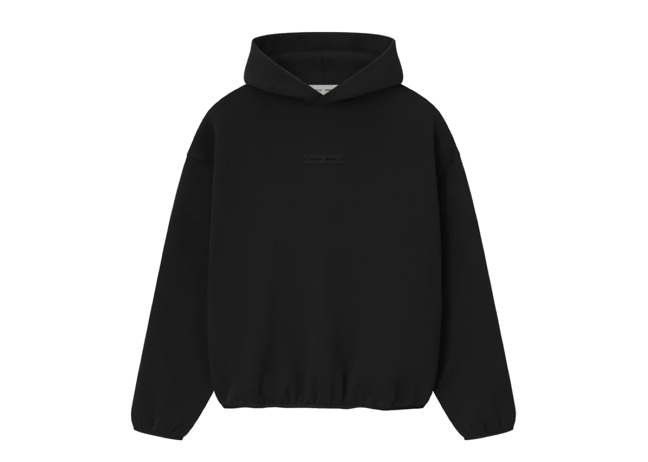 Fear Of God Essentials Modern Fit Fleece Hoodie Jet Black
