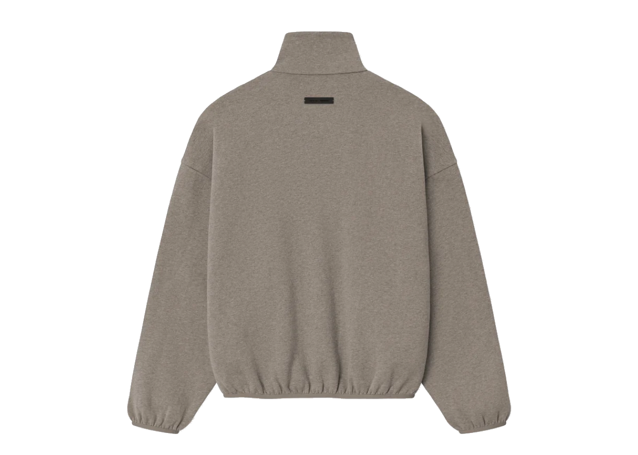 Fear of God Essentials Modern Fit Fleece Track Jacket Homestead Heather - photo 2
