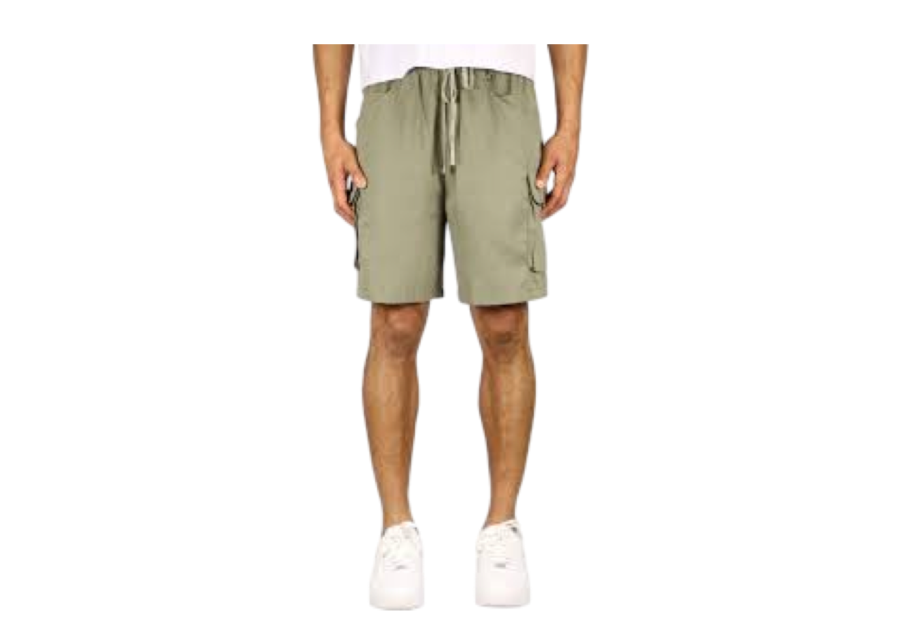 Hyper Denim CloudFit Baggy Cargo Shorts Olive