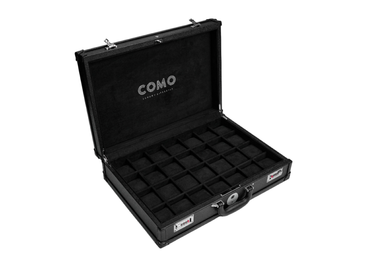 Como Watch Box 28 Leather Black Edition - photo 3
