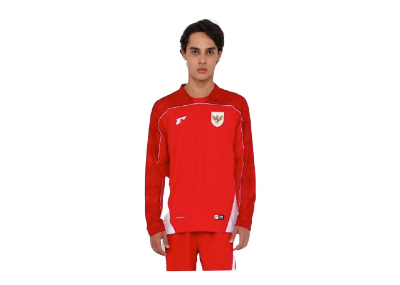 Erspo Jersey Timnas Indonesia Long Sleeve Replica Home Red 2025