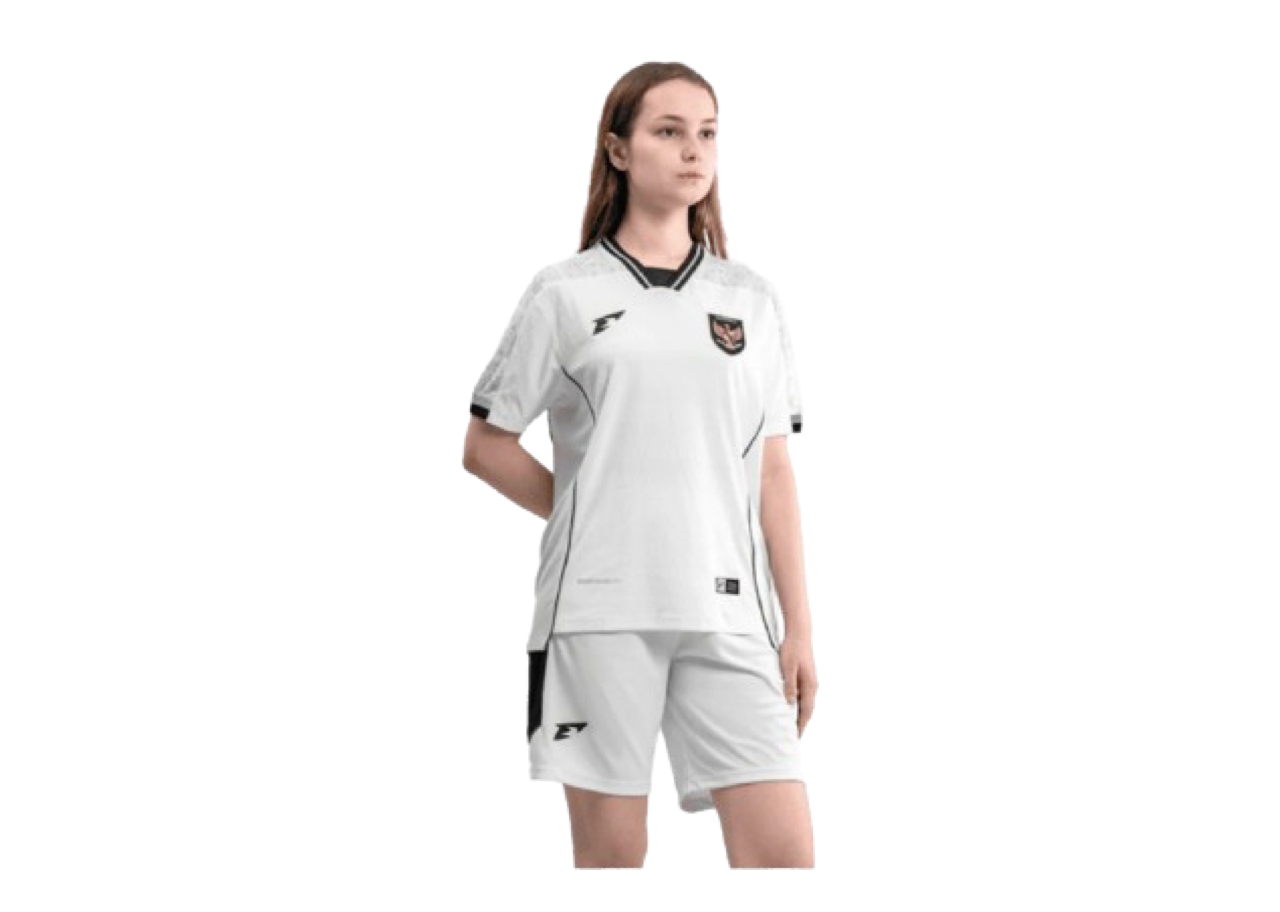 Erspo Jersey Timnas Indonesia Short Sleeve Replica Away White 2025 (Women's)