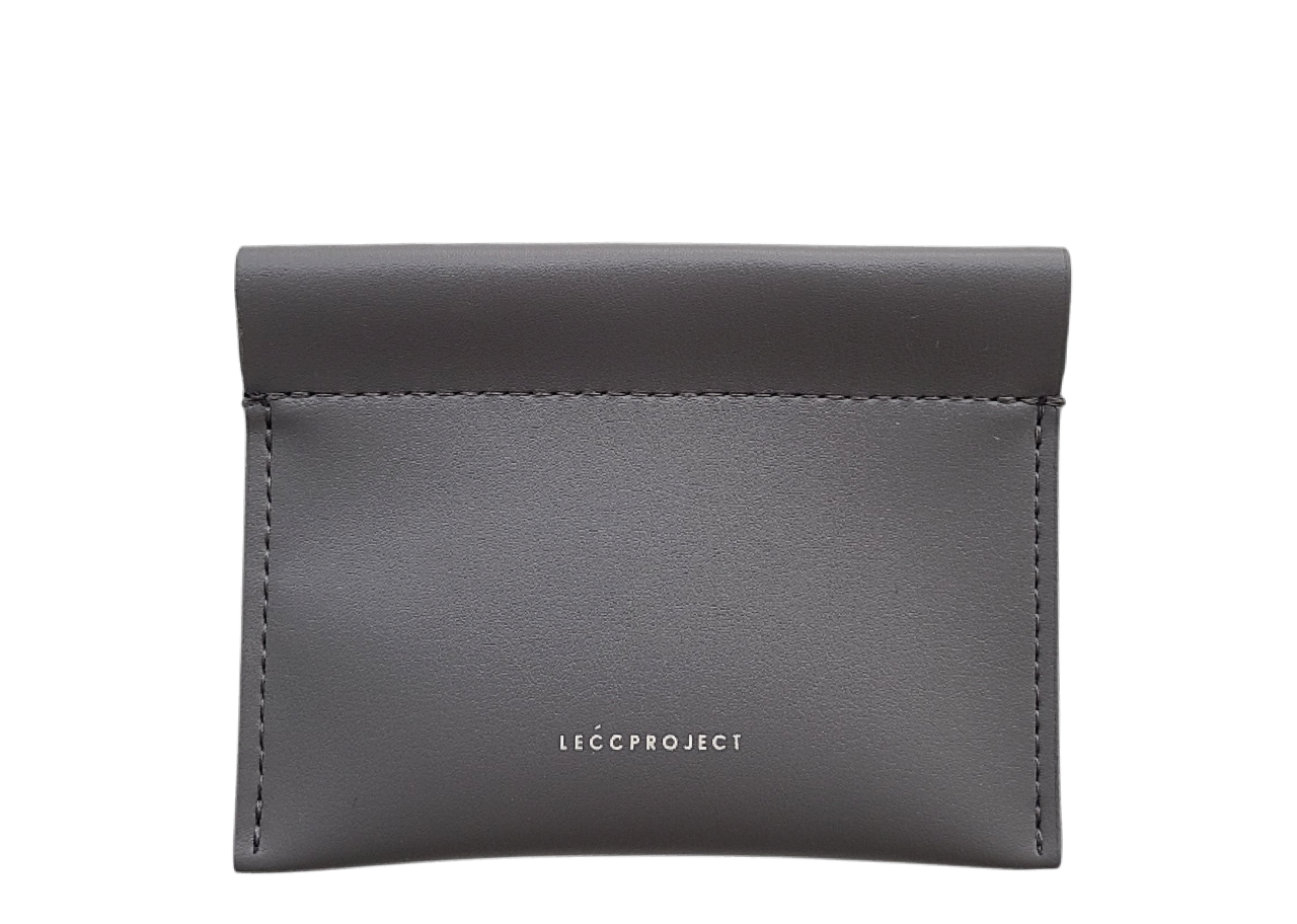 Lecc Project Log Top Pouch Medium D.Gray