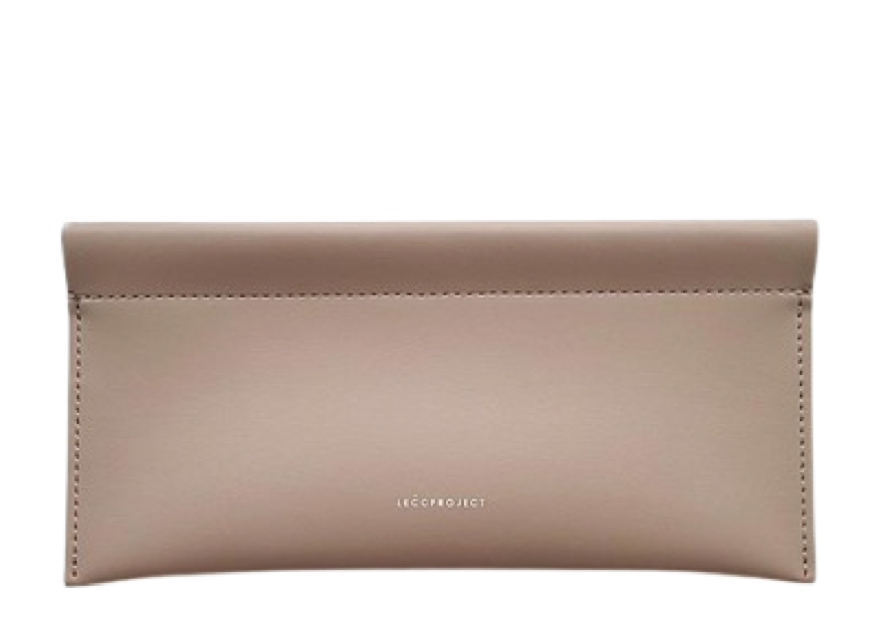 Lecc Project Log Top Pouch Large Taupe