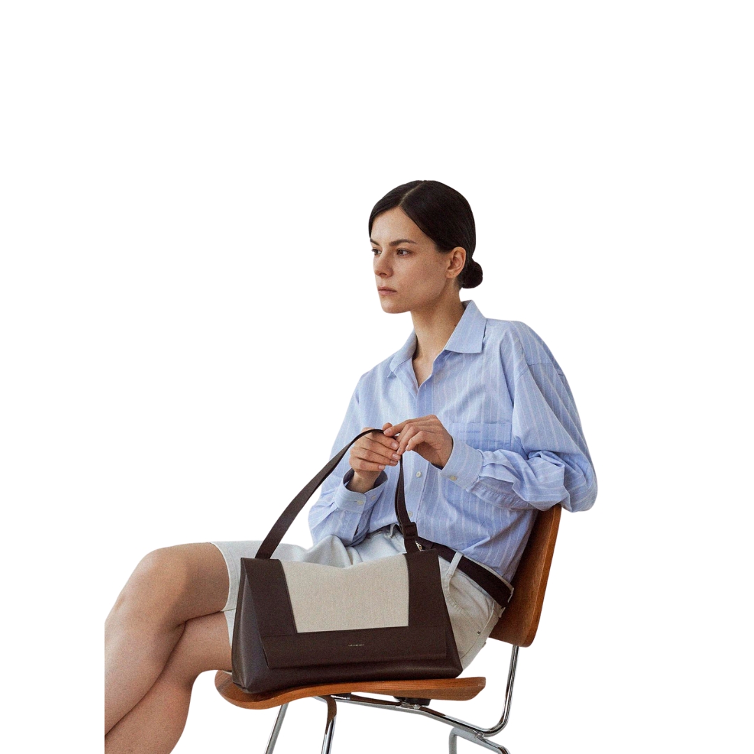 Lecc Project Mod Flap Bag Large Combi Brown - photo 3