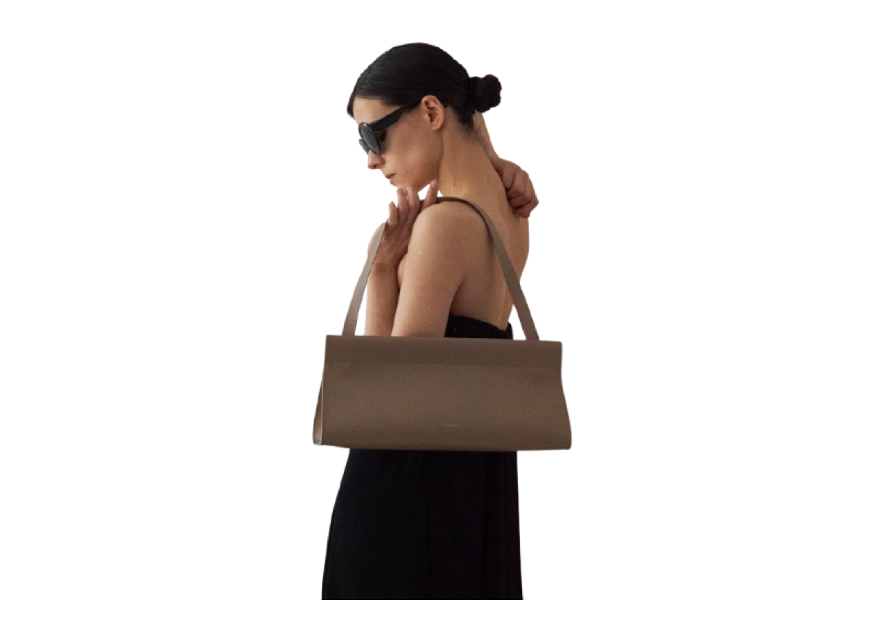 Lecc Project Log Top Bag Medium Taupe - photo 3