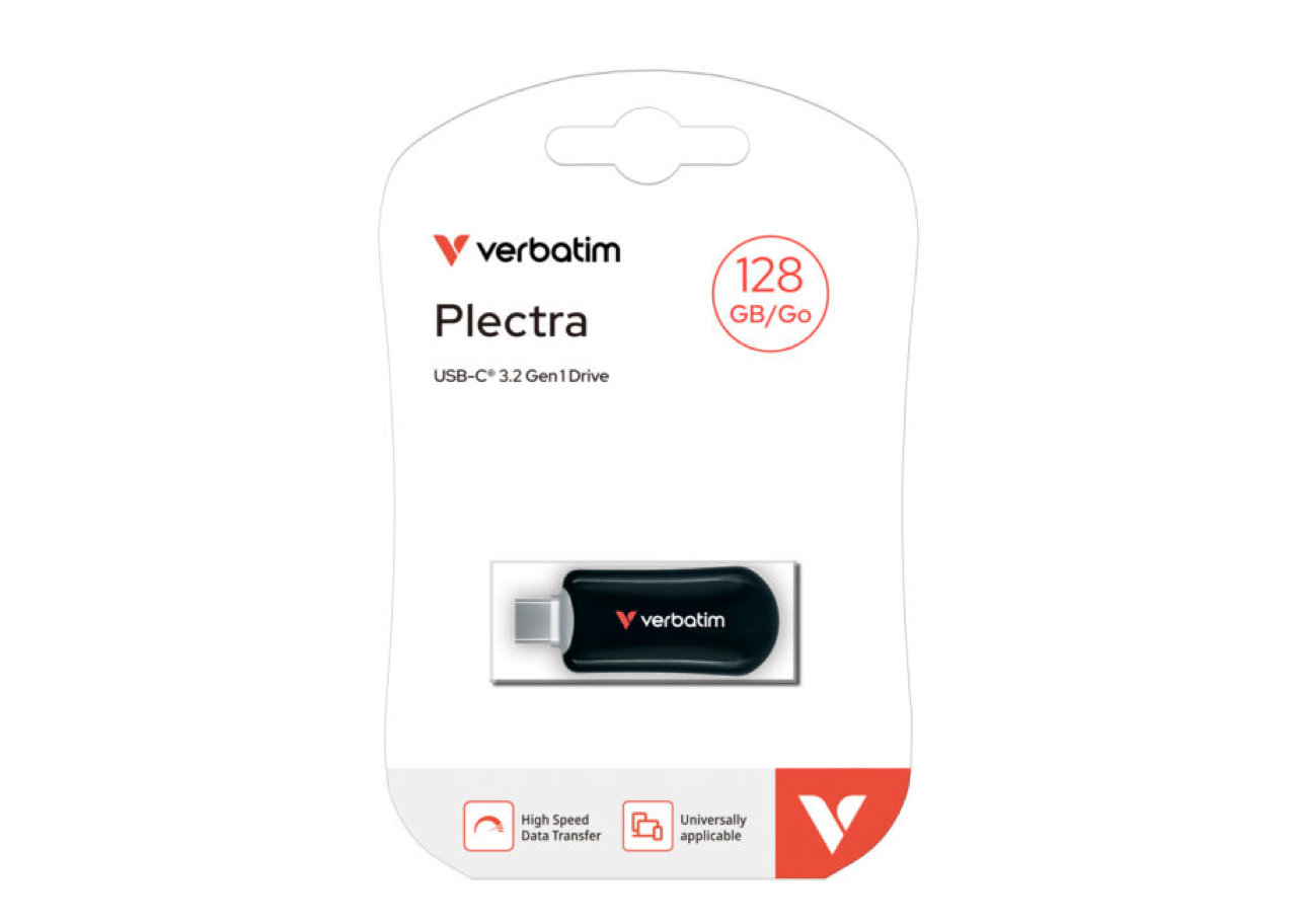 ⁠Verbatim Flash Drive Plectra USB C 3.2 Gen 1 Drive