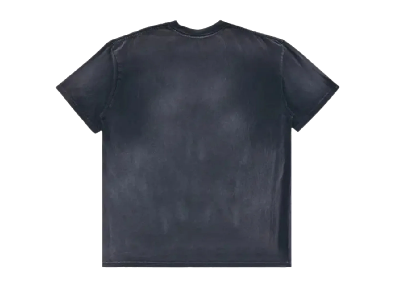 Travis Scott Cactus Jack x FCB Washed Spray Logo T-Shirt Black - photo 2