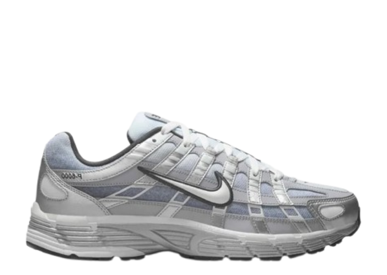 Nike P-6000 Metallic Silver Summit White Wolf Grey