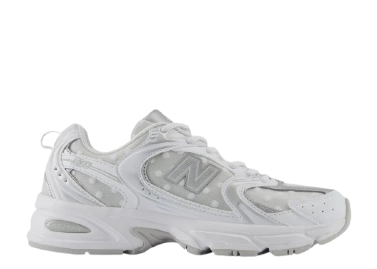 New Balance 530 Silver Metallic Polka Dots