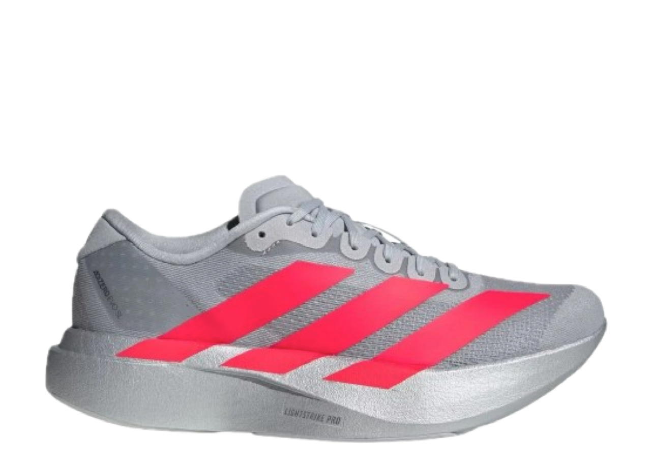 Adidas Adizero Evo SL Silver Metallic Lucid Red