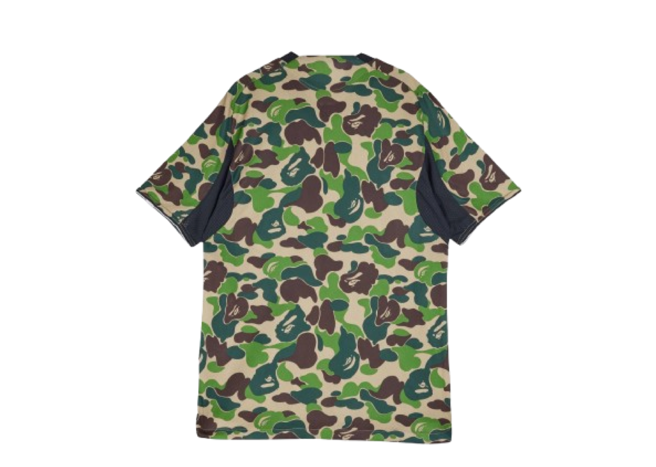 Adidas x BAPE Football Graphic Slim Jersey T-shirt Green - photo 2