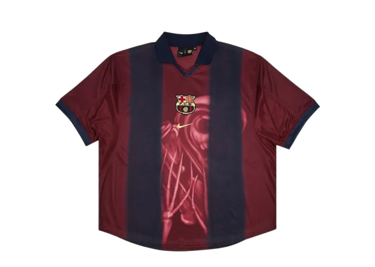 Nike FC Barcelona x Cactus Jack Retro 2000/01 Home Skeleton Jersey 'Red/Blue'