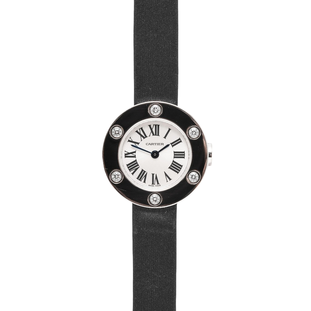 Cartier Love Watch 6 Diamonds (Rhodiumized White Gold) Ref: WE800231