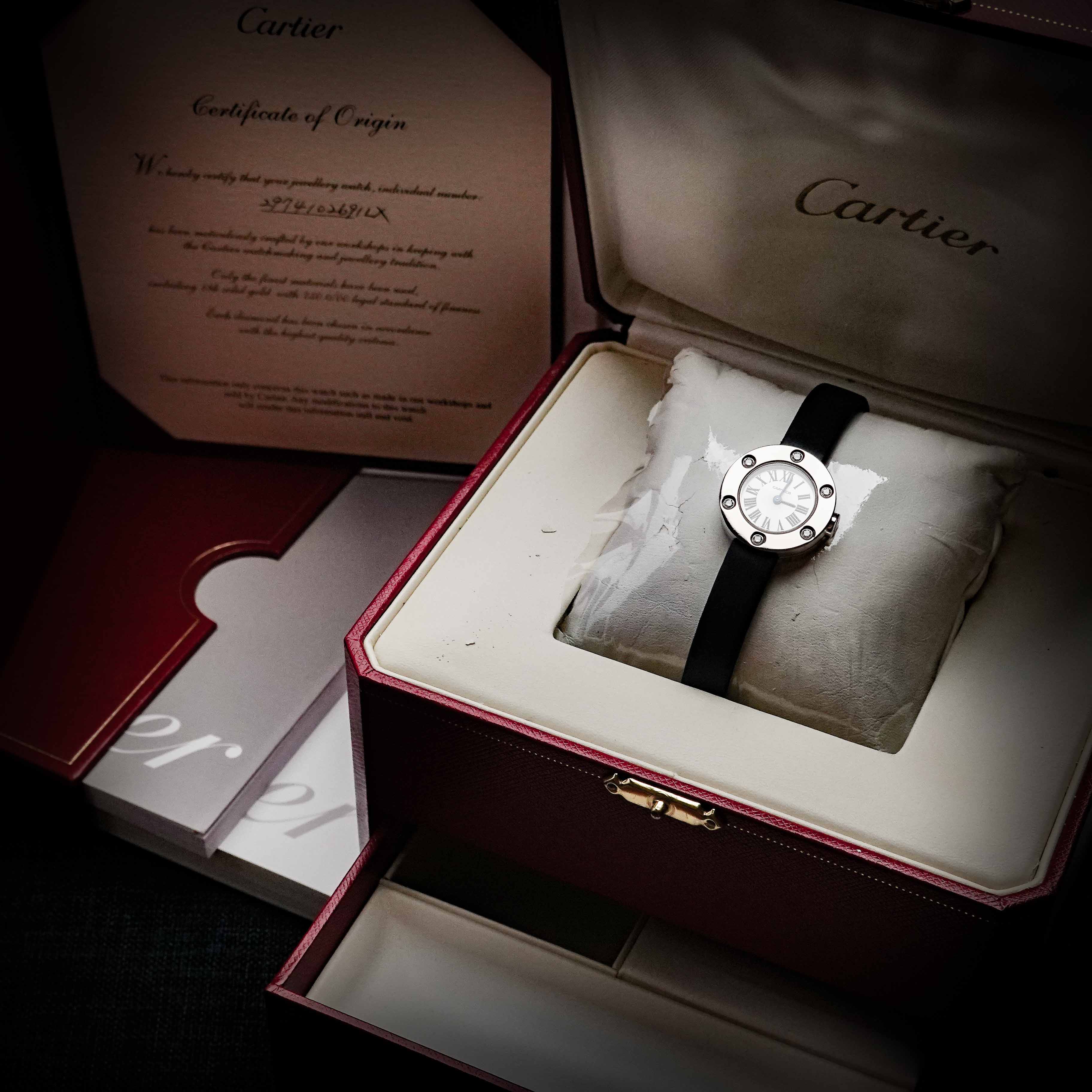 Cartier Love Watch 6 Diamonds (Rhodiumized White Gold) Ref: WE800231 - photo 6