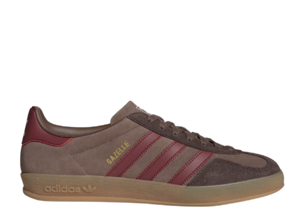 Adidas Gazelle Indoor Earth Strata Shadow Red Dark Brown