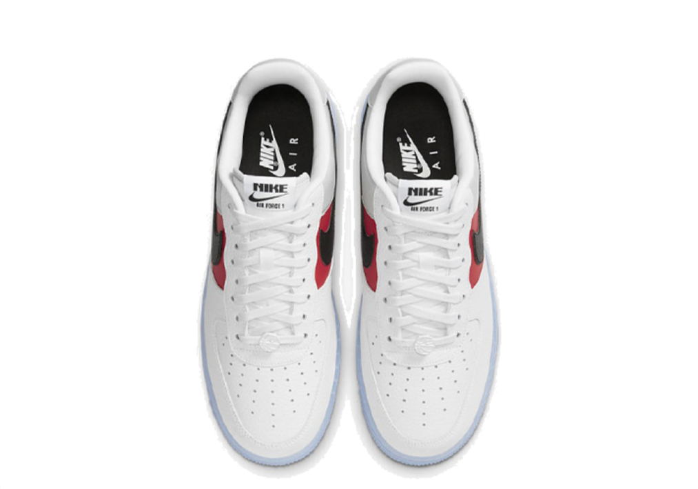 Nike Air Force 1 Low White Red Black (Icy Soles) - photo 2