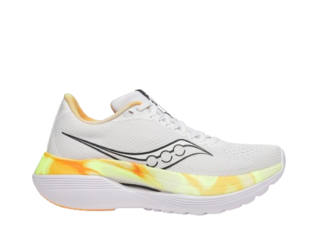 Saucony Endorphin Trainer White Black Yellow Orange (Women's)