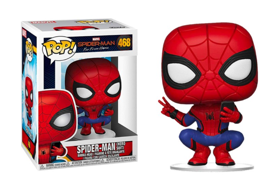 Funko POP! Spider Man Far From Home - SpiderMan Hero Suit Peace Selfie - photo 2