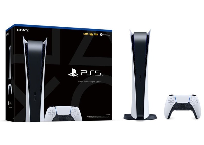 Sony PS5 PlayStation 5 Digital Edition Console (EU Plug) White - photo 2