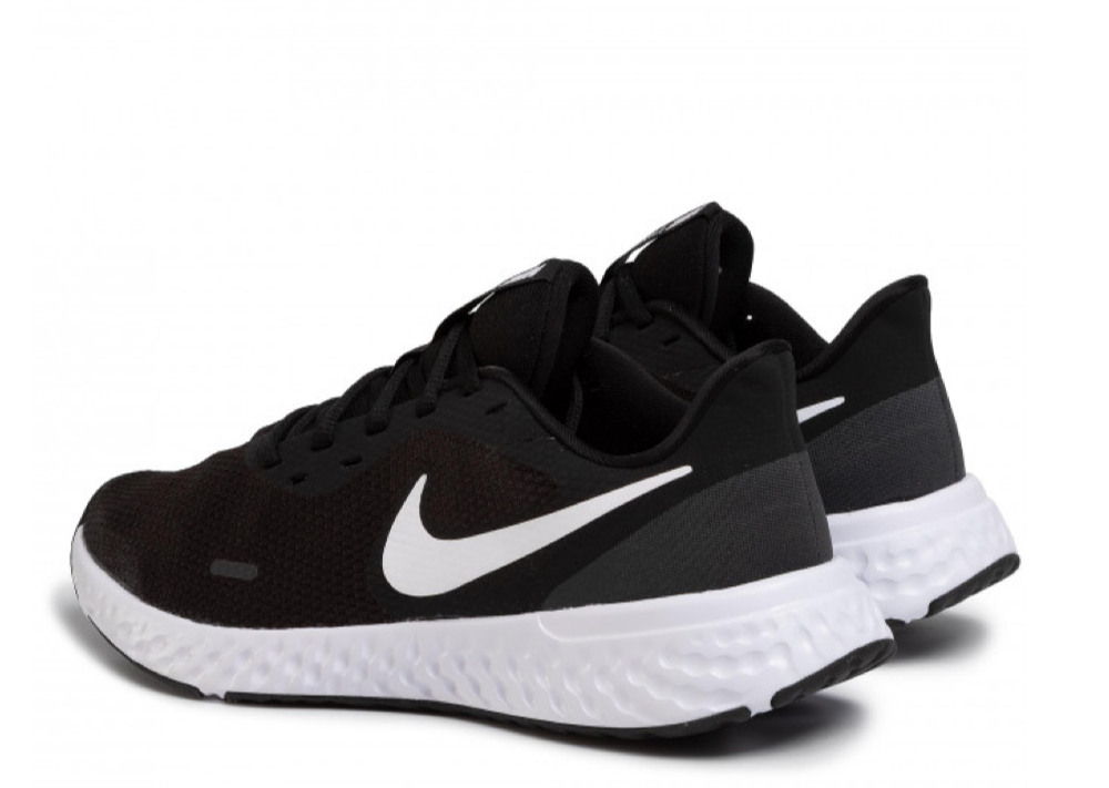 Nike Revolution 5 Black White - photo 3