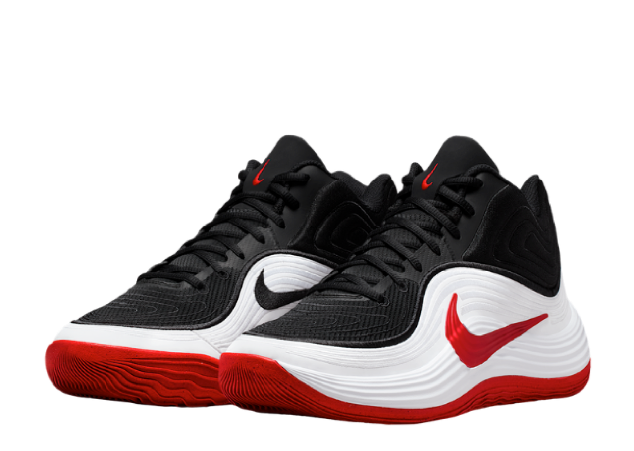 Nike Precision 8 Mid Black White University Red - photo 2