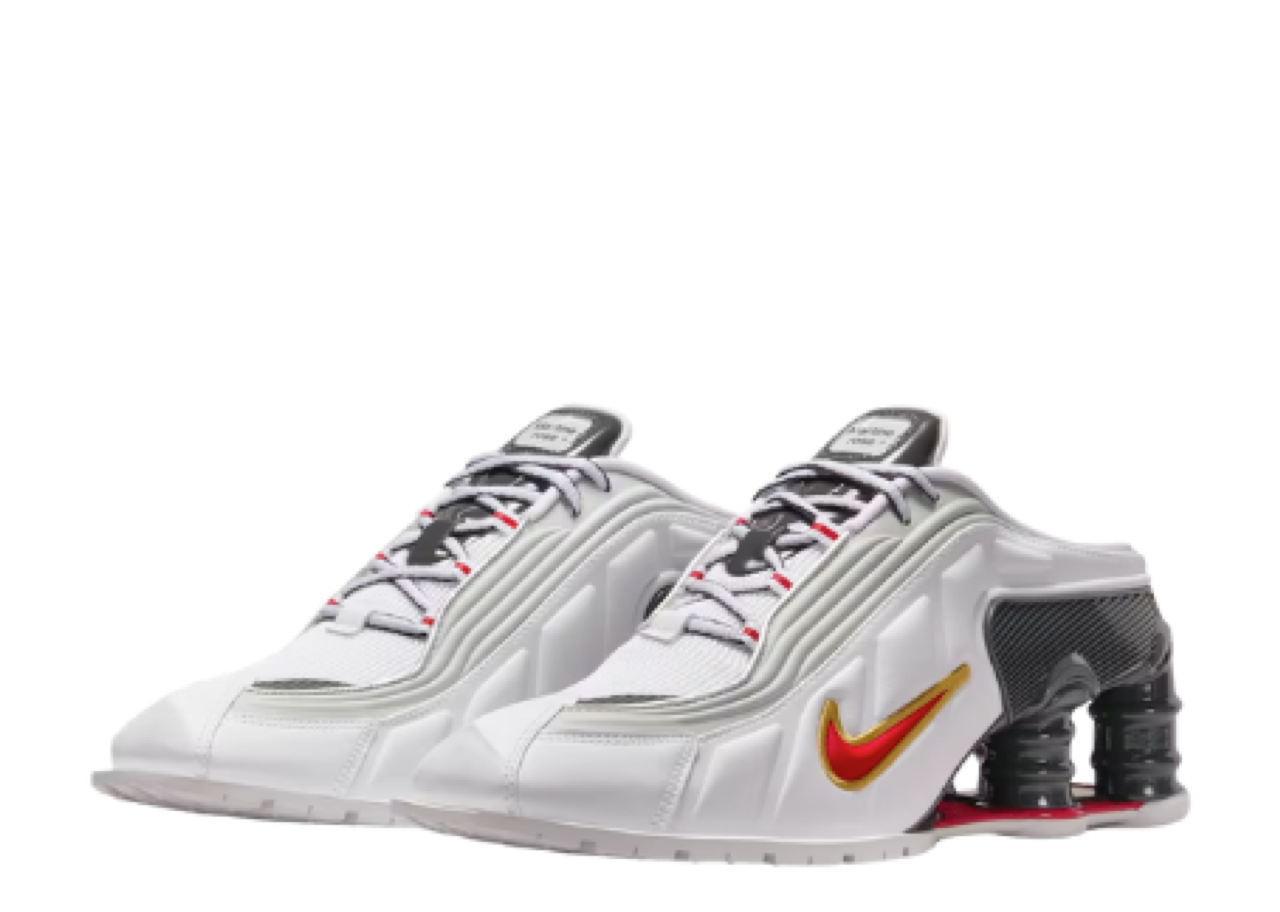 Nike Shox MR4 Mule Martine Rose Metallic Platinum Varsity Red (Women's) - photo 2