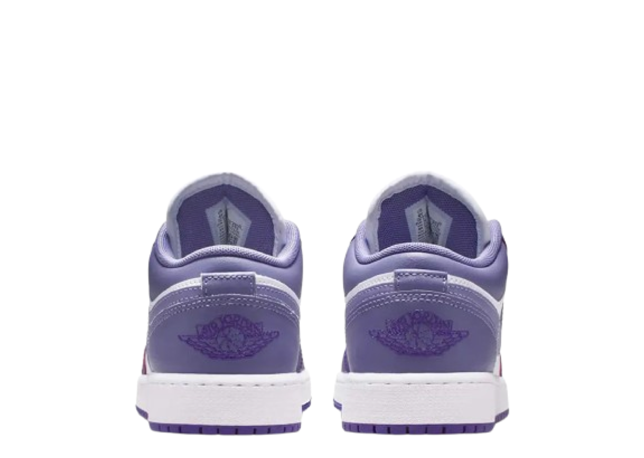 Air Jordan 1 Low Court Purple White Dusty Amethyst (Grade School) - photo 3