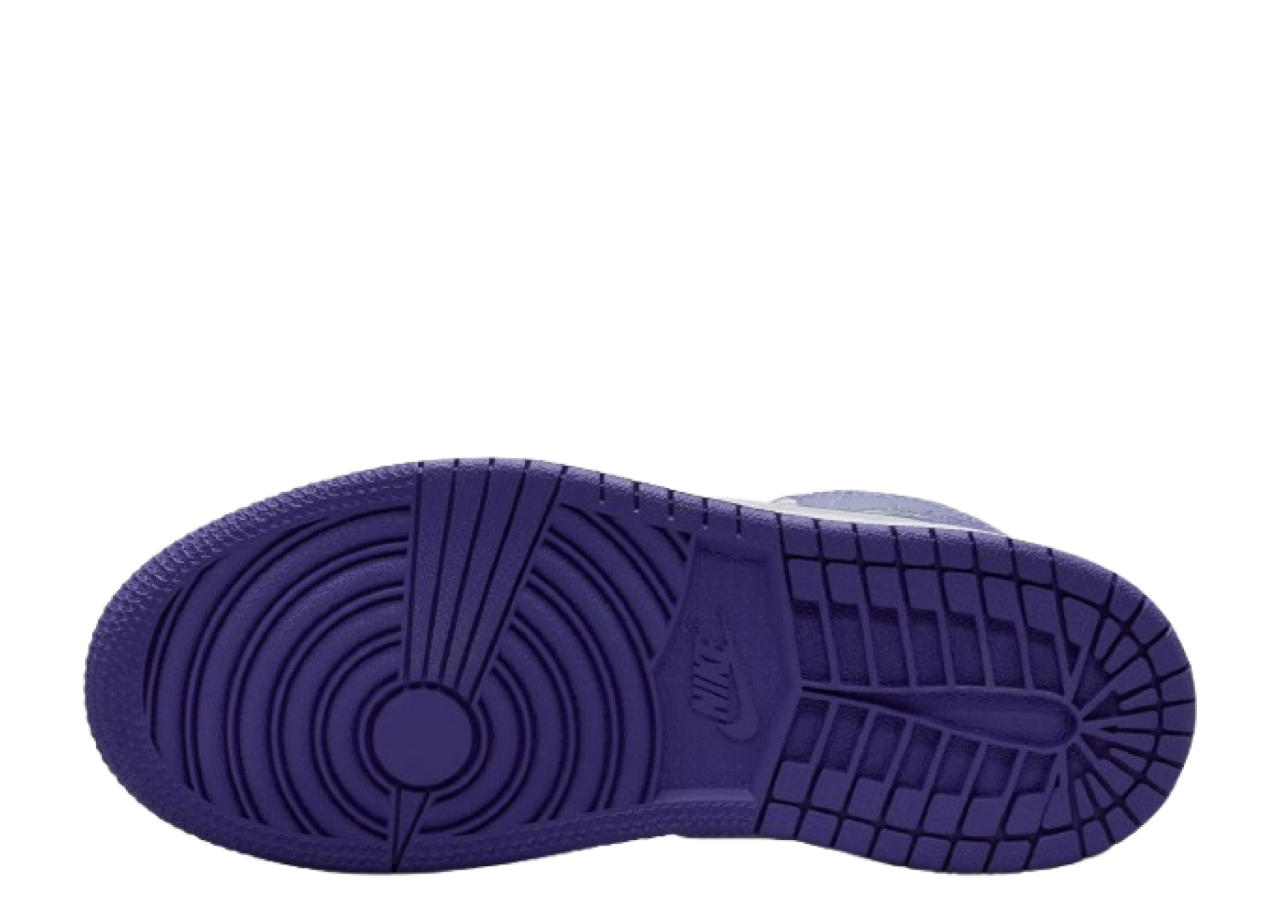Air Jordan 1 Mid Dusty Amethyst White Court Purple (Pre-School) - photo 3