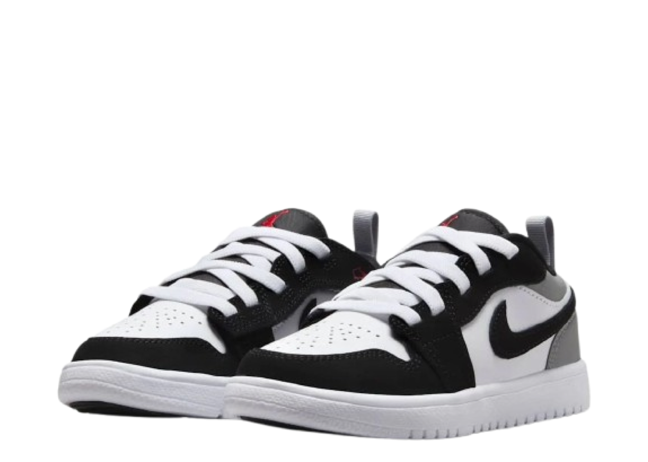 Air Jordan 1 Low ALT SE White Black Matte Silver (Pre-School) - photo 2
