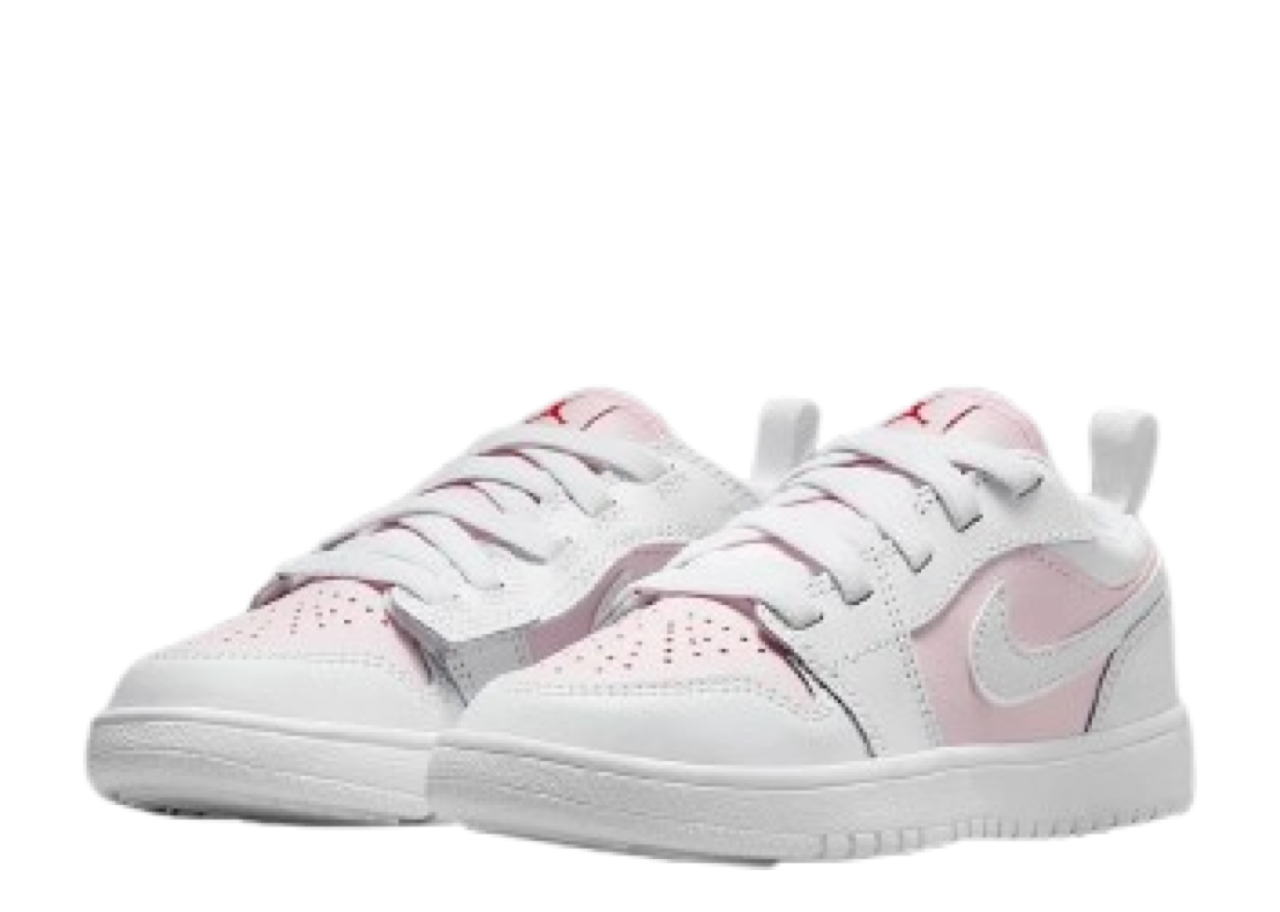 Air Jordan 1 Low ALT Pink Foam Fire Red White (Pre-School) - photo 2
