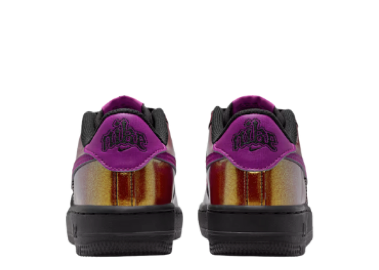 Nike Air Force 1 Low LV8 Glam Rock Black Bold Berry (Grade School) - photo 3