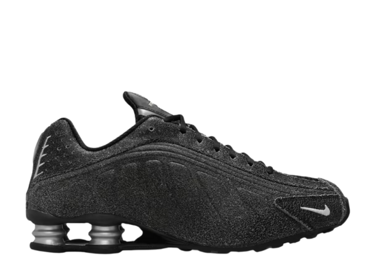 Nike Shox R4 Black Distressed Leather