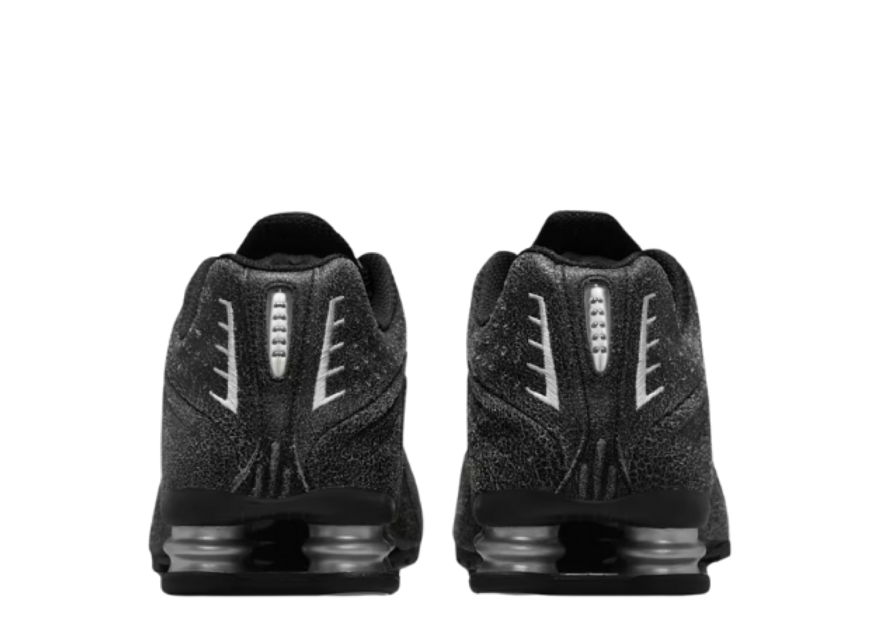 Nike Shox R4 Black Distressed Leather - photo 3