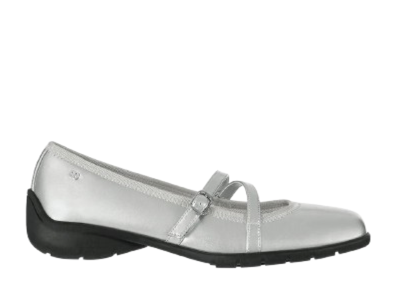 Stand Oil Strap Ballet Mary Jane Silver