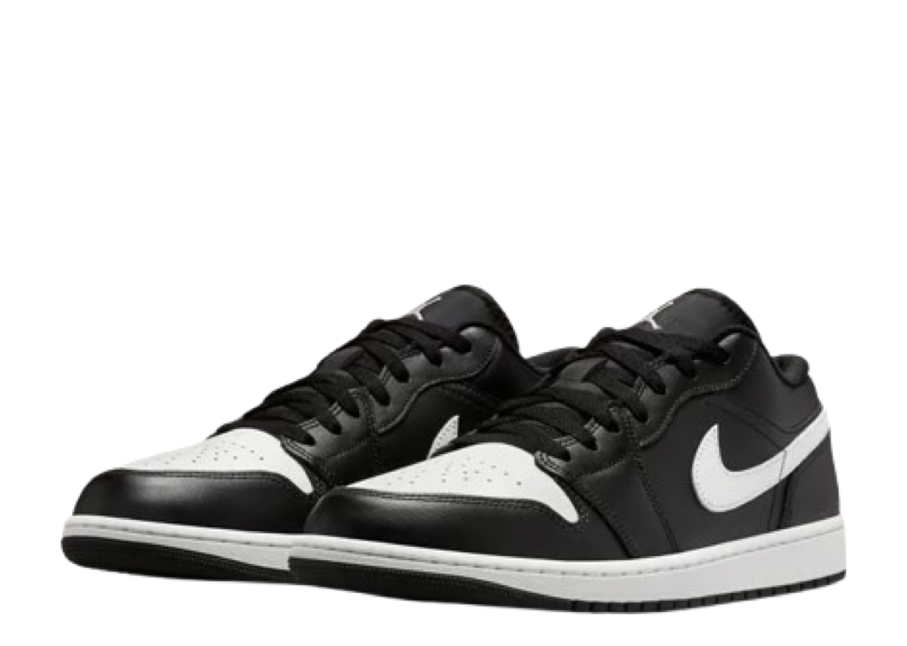 Air Jordan 1 Low Black Summit White (Grade School) - photo 2