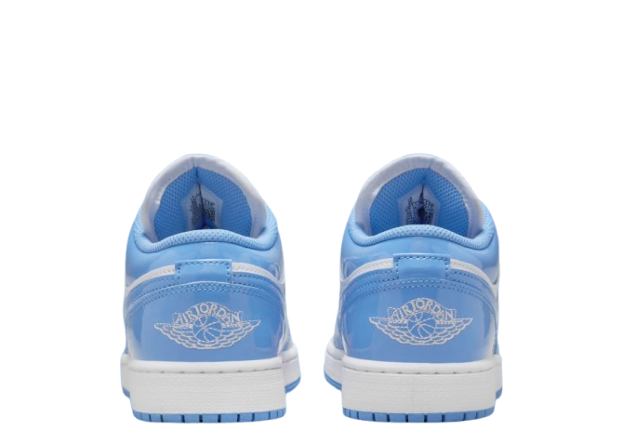 Air Jordan 1 Low SE Legend Blue Patent (Grade School) - photo 3