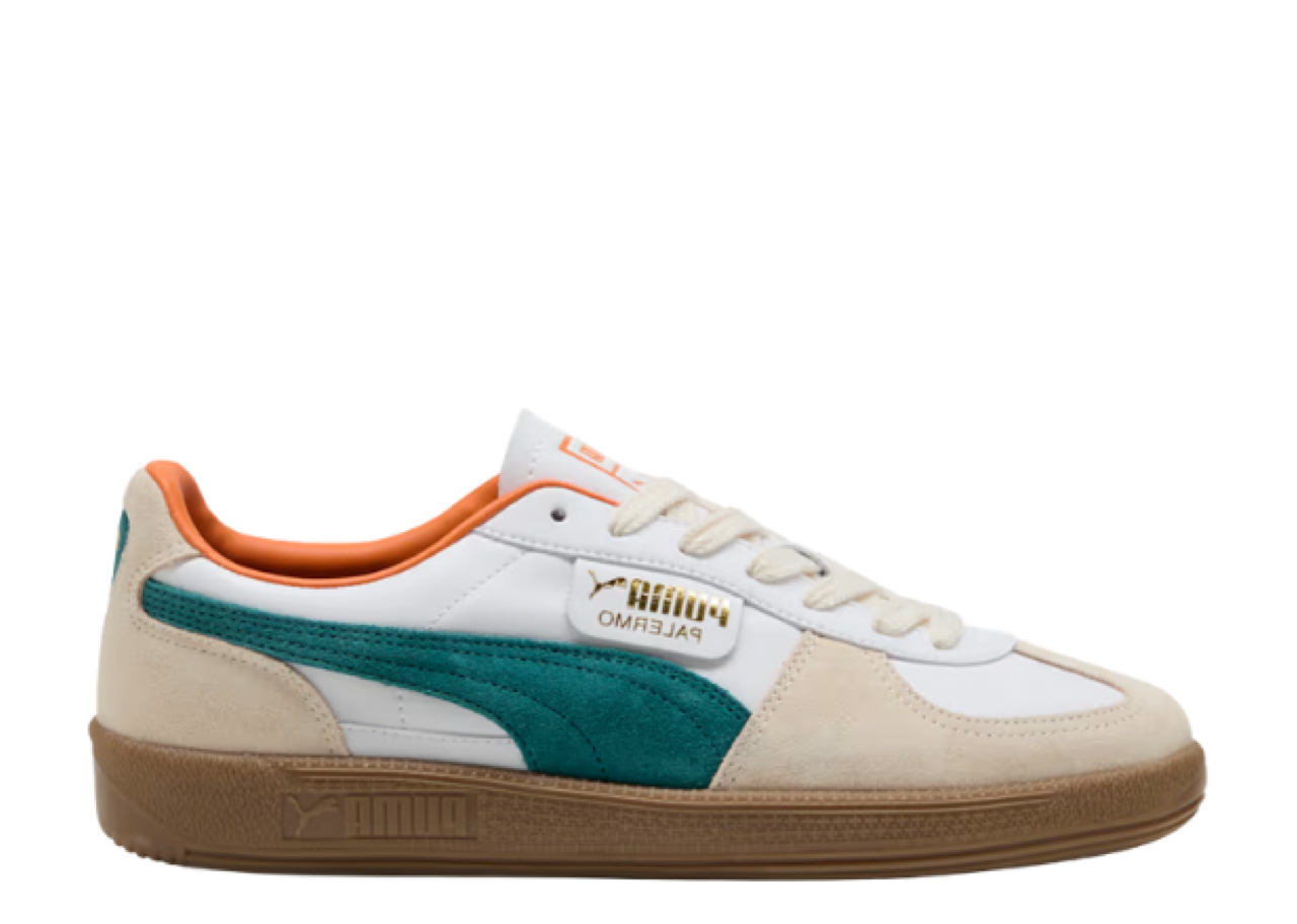 Puma Palermo Leather White Emerald Ice