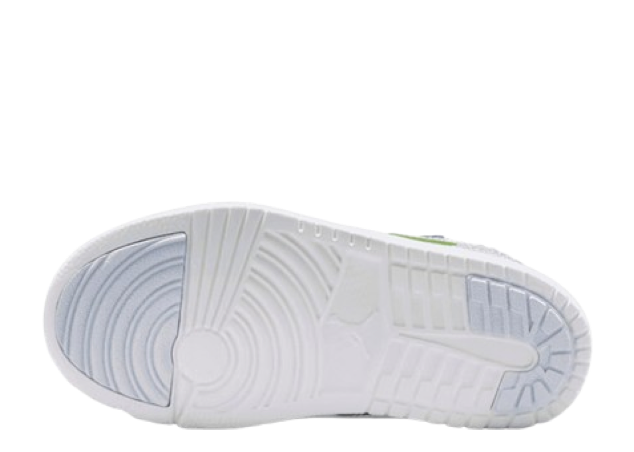 Air Jordan 1 Low ALT SE Half Blue Sail Vapor Green (Pre-School) - photo 3
